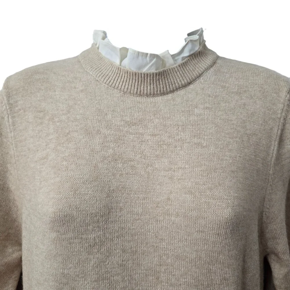 NEW Baltic Born Sophie Sweater Dress L Knit Flowy Lined Natural Ivory Boho Beach - Picture 5 of 11